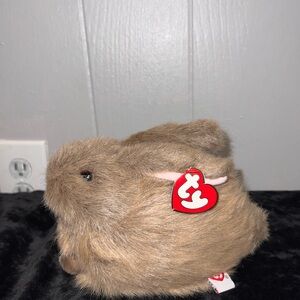 Ty Plush Bunny in Soft Brown